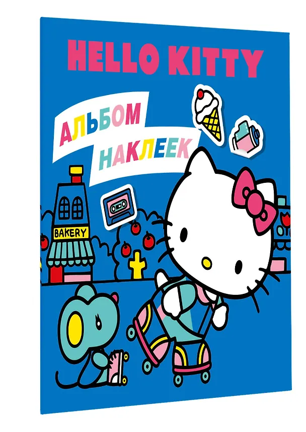 Книга Hello Kitty. Альбом наклеек синий (100 штук) (Д. Суворова) — 4