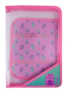 Папка для труда А4 "Pink Cat" с внутренним блоком