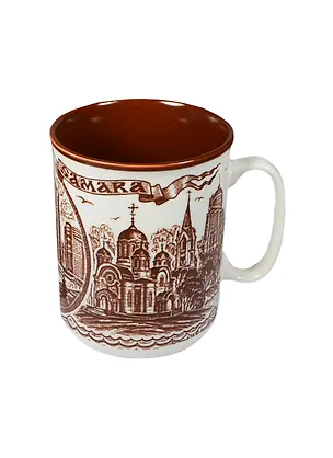 Кружка фарфор Самара цв. коричневый (060BR-55) 2415696