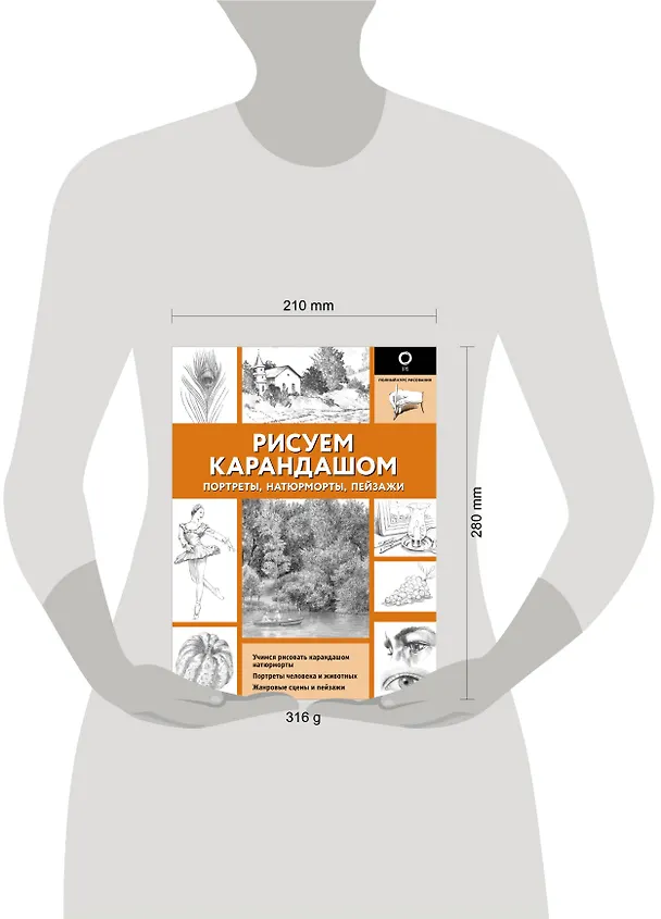 Книга Рисуем карандашом портреты, натюрморты, пейзажи () — 8
