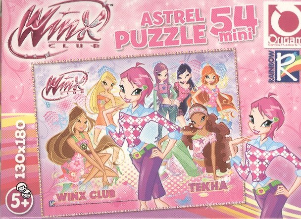 Паззл, Rainbow, Winx, 130х180 мм, 54 элемента, в ассортименте 2226641 — 1