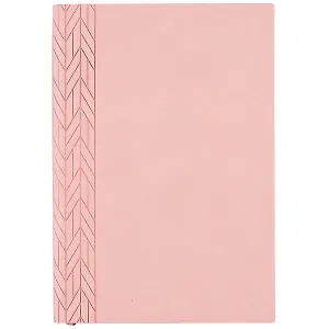 Ежедневник недат. А5 160л "Буйвол" розовый, кожзам, мягкий переплет, тонир.блок, ляссе