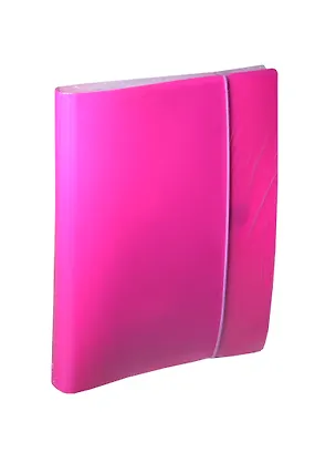 Тетрадь на кольцах в клетку Hatber, Diamond Neon, 120 листов, розовая 233954