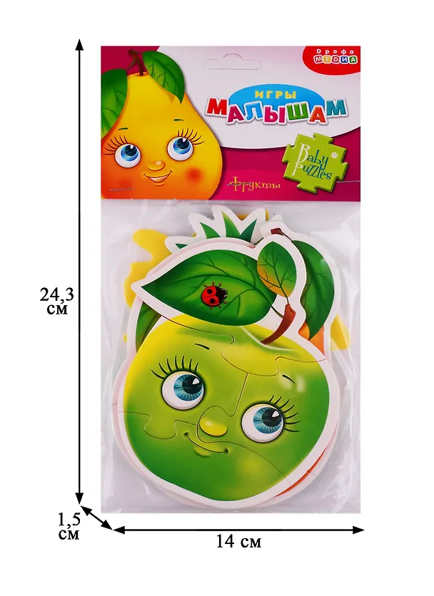 Игровой набор, Мягкие пазлы Фрукты 3404 2723175 — 2