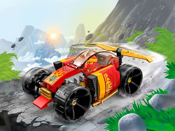 71780 Конструктор детский LEGO Ninjago Гоночный автомобиль ЭВО ниндзя Кая, 94 деталей, возраст 6+ 3169385 — 7