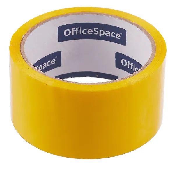 Лента клейкая упаковочная, жёлтая, 48 мм х 40 м, OfficeSpace 2995528 — 3