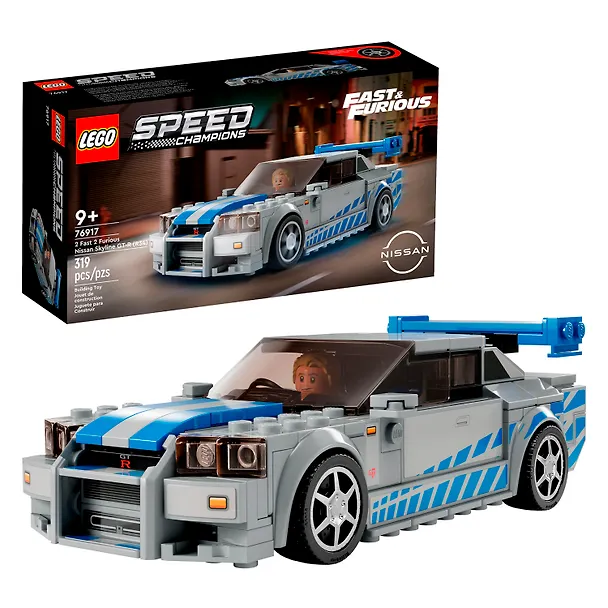 76917 Конструктор детский LEGO Speed Champions Автомобиль Skyline GT-R (R34), 319 деталей, возраст 9+ 3169392 — 1