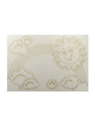 Трафарет Радуга (А4) (257) (упаковка) 2535355