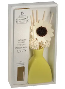 Подарочный набор диффузор с аромомаслом 30 мл Сандал (23х12) (974161)