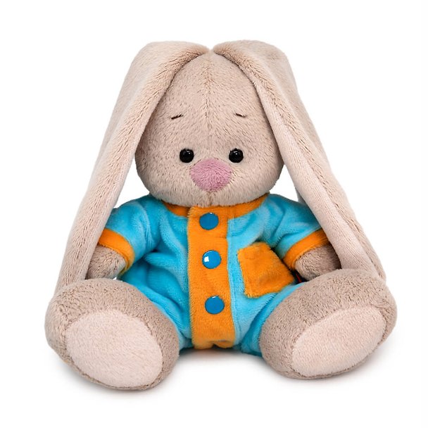 Мягкая игрушка Зайка Ми в голубом комбинезоне (15 см) 2928361 — 1