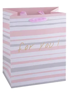 Пакет А5 18*23*10 "For you" жен., бум., тиснение надпись