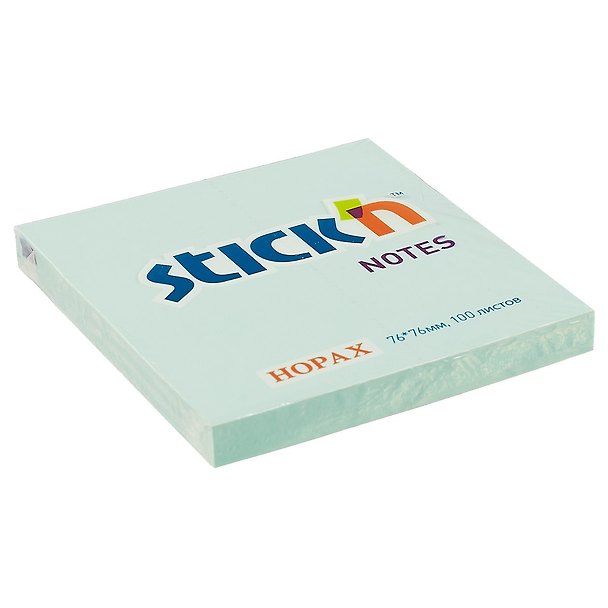Блок для записей Stick`n Neon notes, голубой, 7.6 х 7.6 см 215192 — 1