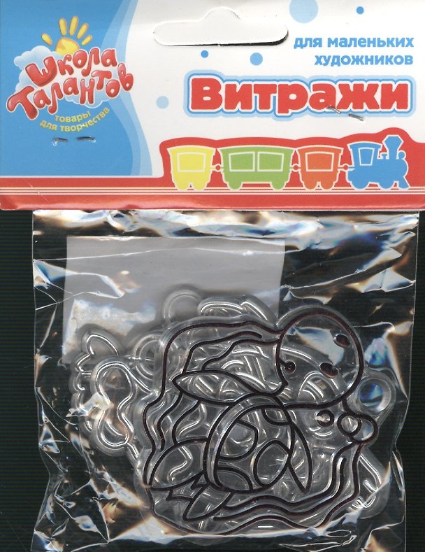 Набор витражи-мини черепашка зайчик рыбка (596010) (3 шт.) (упаковка) 2372100 — 1