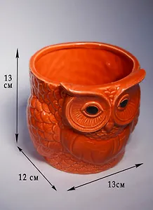 Ваза Сова (15х15х15) (6766)