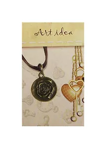 Кулон-монетка Роза (QA-148) (д2см) (1шт) (упаковка)