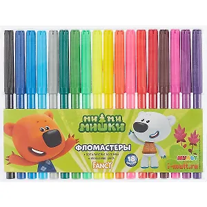 Фломастеры Action!, "МиМиМишки", 18 цветов