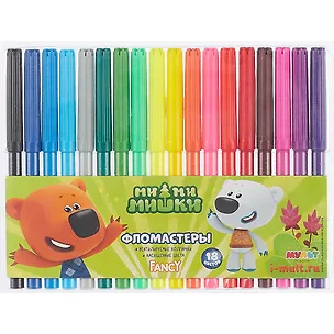 Фломастеры Action!, "МиМиМишки", 18 цветов 248047