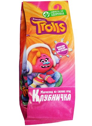 Мармелад из свежих ягод Детская коллекция марка Trolls Клубничка 105гр 2570378