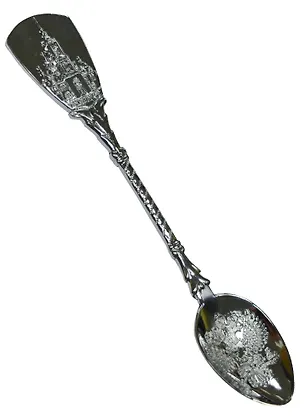 Ложка сувенирная Дмитров (чеканка цв.серебро) (15-065) 2569094