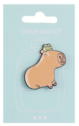 Значок Капибара с лягушкой (металл) (12-5769-A24) 3077932