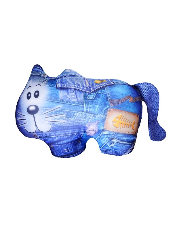 Игрушка антистресс Кот джинсовый (40х31) (99-112) 2434919 — 1