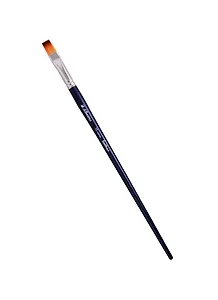Кисть художественная Байкал синтетика, плоская, №12, длинная ручка, шк07855