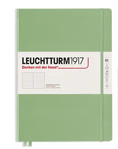 Книга для записей A4+ 61л тчк. "Master Slim" тв.обл., шалфей, Leuchtturm1917