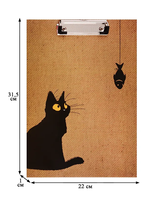 Планшет «Черный кот», А5, ламинированный картон 252114 — 2