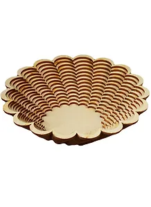 Игрушка из дерева Ваза маленькая широкая Астра (поворот) (185х188х50) (162827) (Полноцвет)