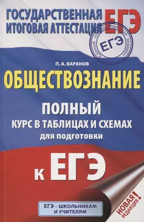 ЕГЭ. Обществознание. Полный курс в таблицах и схемах для подготовки к ЕГЭ. 10-11 классы — 7766824 — 1