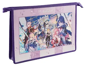 Папка для тетрадей А4 "Genshin" молния, пластик