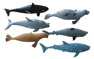 Набор мягкий Морские животные (1 шт.) (Т51844) (17х20) (В мире животных) (упаковка)