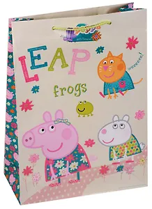 Пакет подарочный бумажный А4 "Весна Пеппы", детский
