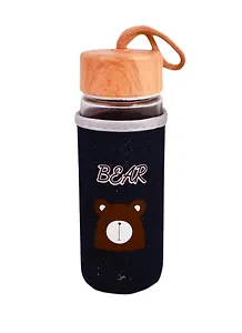 Бутылка в джинсовом чехле с блестками Забавные животные (стекло) (300мл) (12-07229-NWK-123)