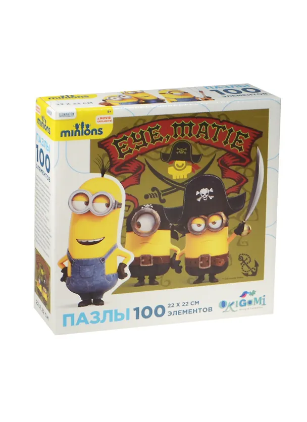 Паззл Оригами 100эл 22*22см Серия Minions 01790 2473667 — 1
