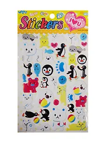 Наклейки пингвины, LW004