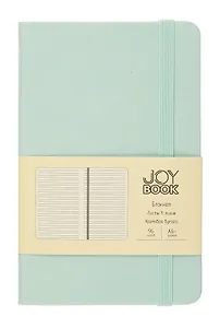 Книга для записей А6- 96л кл. "Joy Book. Сахарный лед" иск.кожа, тонир.блок, скругл.углы, ляссе, резинка, карман на задн.форзаце