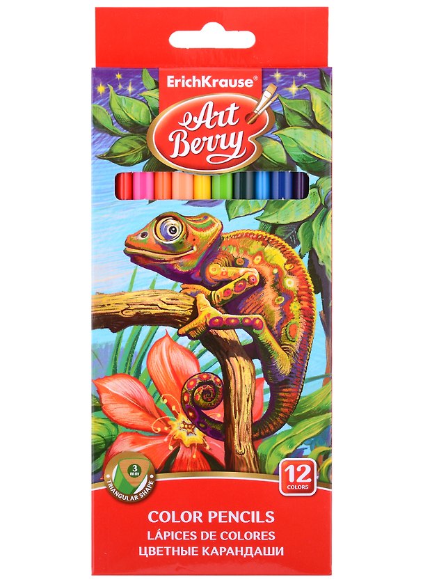 Карандаши цветные, ArtBerry, 12 цветов 400820 — 1