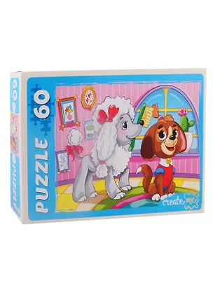 Пазл Веселые щенки Рыжий кот 60 элементов У60-7200 2794806