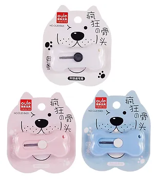 Нож канцелярский 9мм "Косточка" мини, ассорти, блистер 3073972