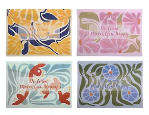 Папка-конверт А4 на кнопке "Garden flowers" ассорти 3111311