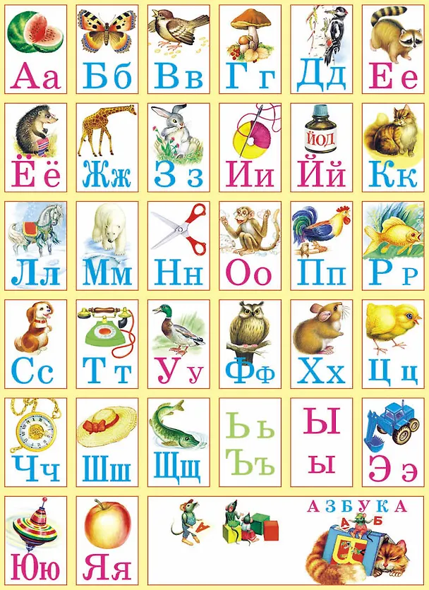 Книга Азбука в картинках () — 1