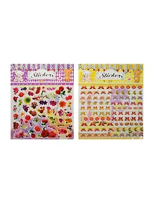 Наклейка пластик Бабочки и цветы МИКС (1022760) (23х18см) (в ассорт.) (упаковка)