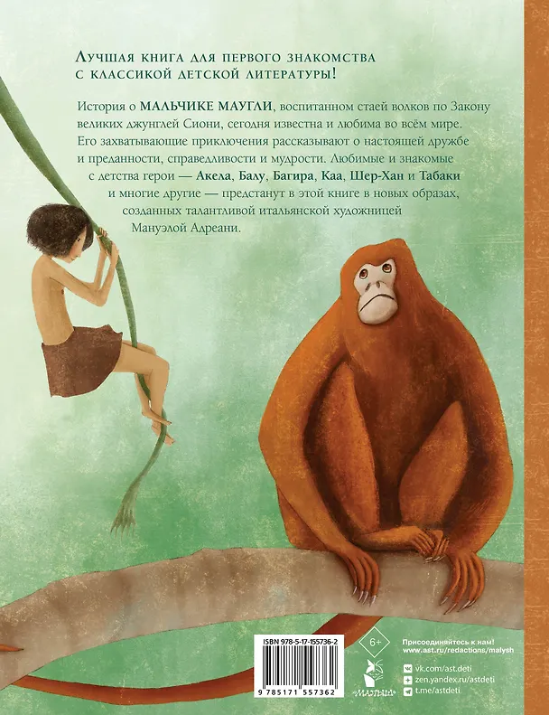 Книга Книга джунглей. Маугли (Редьярд Киплинг) — 2