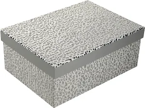 Коробка подарочная "Пятнышки" металлик 21*14.5*8.5см