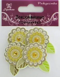Бумажные стикеры CO-14 (SO12098) (4шт) (Рукоделие) (упаковка)