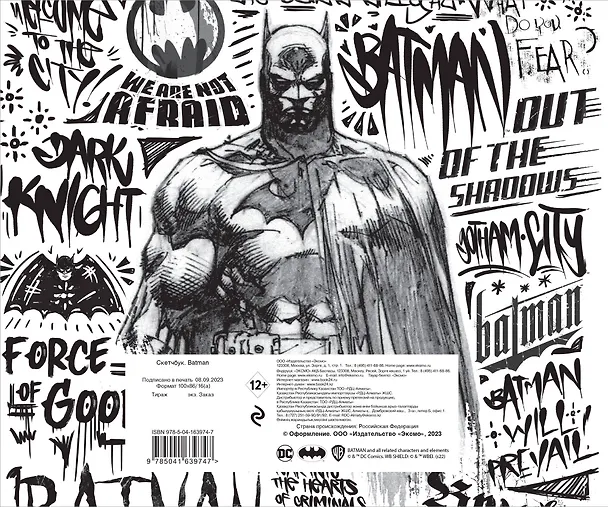 Скетчбук "Вселенная DC. Batman", 96 страниц 2905879 — 4