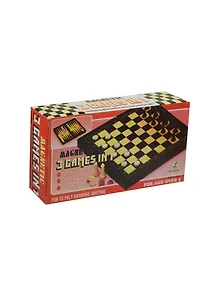 Настольная игра «Набор 3в1 Шахматы, Шашки, Нарды», на магните
