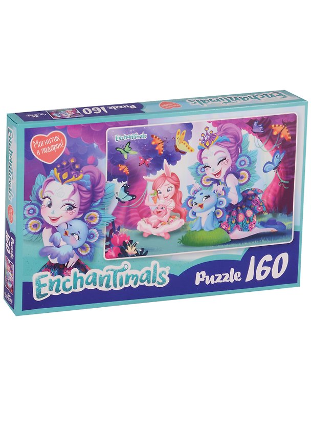 Пазл 160 Энчантималс Пэттер и Бри (03542) (+магнитик) (3+) (коробка) (Enchantimals) 2620328 — 1