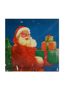 Салфетки 2-хслойные Дед мороз с подарками (227) (11091703) (упаковка)